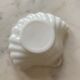 White opaline cup form shell