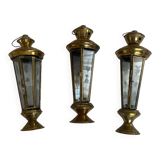 Set of 3 lantern candle holders
