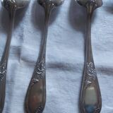 22 couverts en métal argenté Appolo , modèle Rocaille