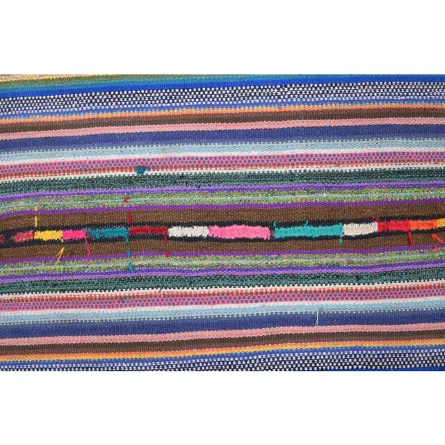 Vintage Turkish Oushak Handmade Wool Cotton Pink Kilim Area Rug 173x243