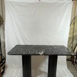 Marble and metal desk
