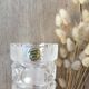 Vintage Cristal d'Arques vase in frosted glass