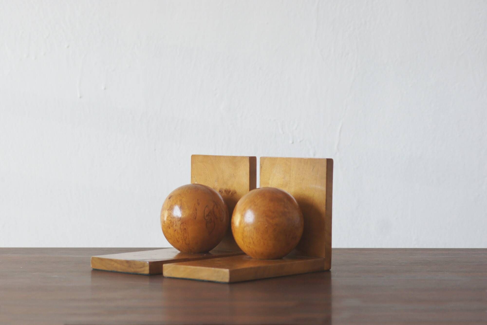 Mid-Century Modern Wooden  Bookends 1950s, Set of 2