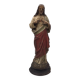 SACRED HEART of Jesus, polychrome plaster religious statue signed 19th century.