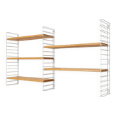 Tomado wall unit with wooden shelves by A. Dekker