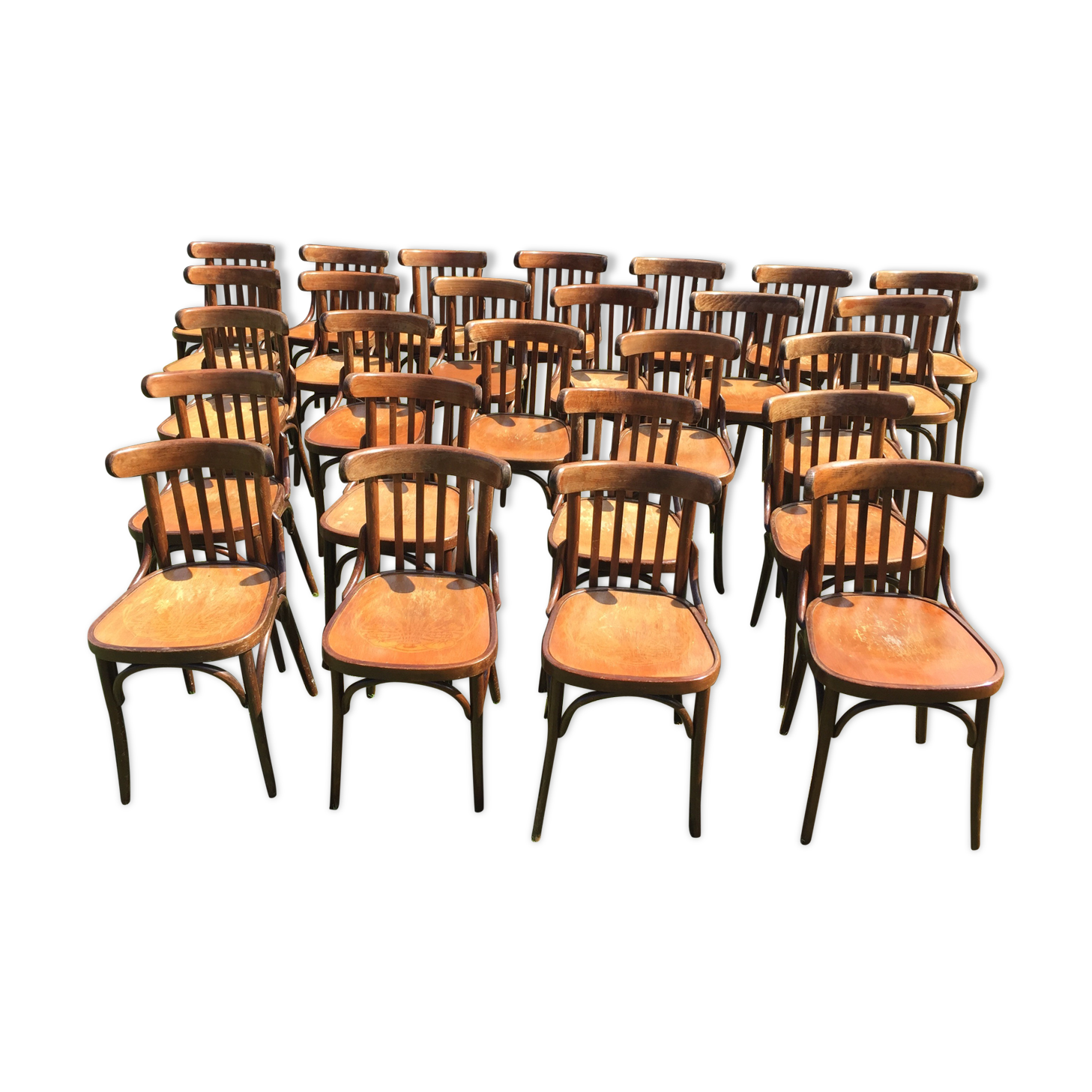 Lot of 26 chairs bistro