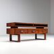 Mid-century modern floating media console in rosewood, Denmark, 1960