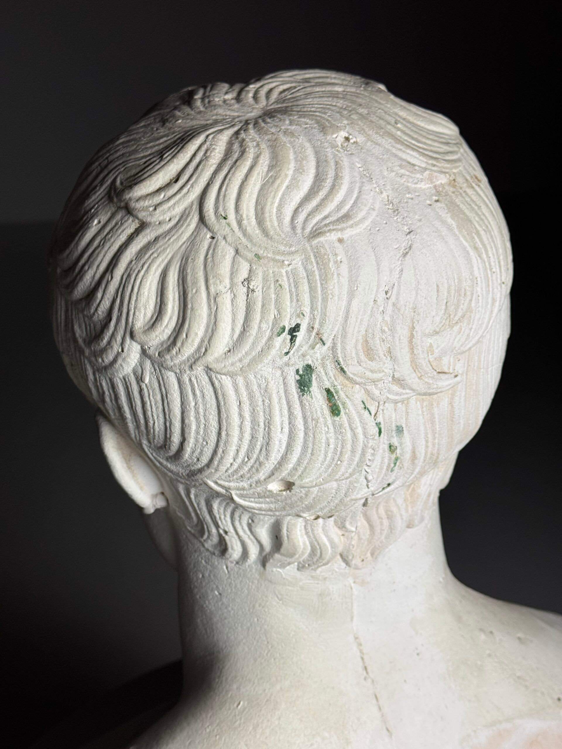 Buste de Napoléon en plâtre, 20e siècle.