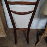 Chaise bois et simili cuir assise