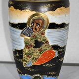 Pair of satsuma vases in japanese porcelain – early twentieth