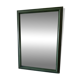 Miroir rectangulaire vert foncé à patine noire