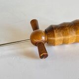 Vintage wooden corkscrew