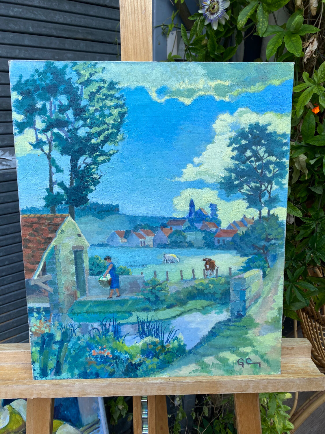 Landscape signed Charlot 1969-1973