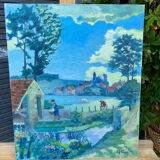 Landscape signed Charlot 1969-1973