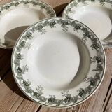 Set of 3 Moulin Des Loups soup plates