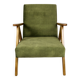 Fauteuil vintage vert olive modèle B-310, années 1970