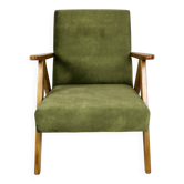 Fauteuil vintage vert olive modèle B-310, années 1970