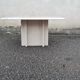 Square travertine coffee table