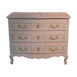 Commode de style Louis XV patinée XXème