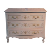 Commode de style Louis XV patinée XXème