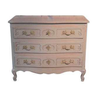 Commode de style Louis XV patinée XXème