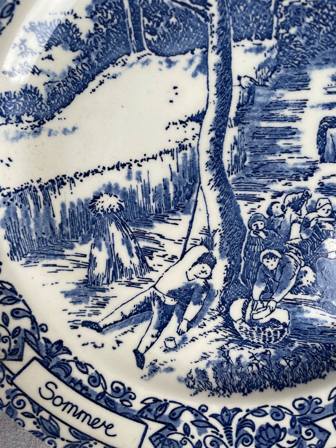 English ironstone flat plate