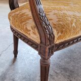 Louis XVI style sofa bench carved