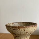 Old pyrite stoneware candle holder