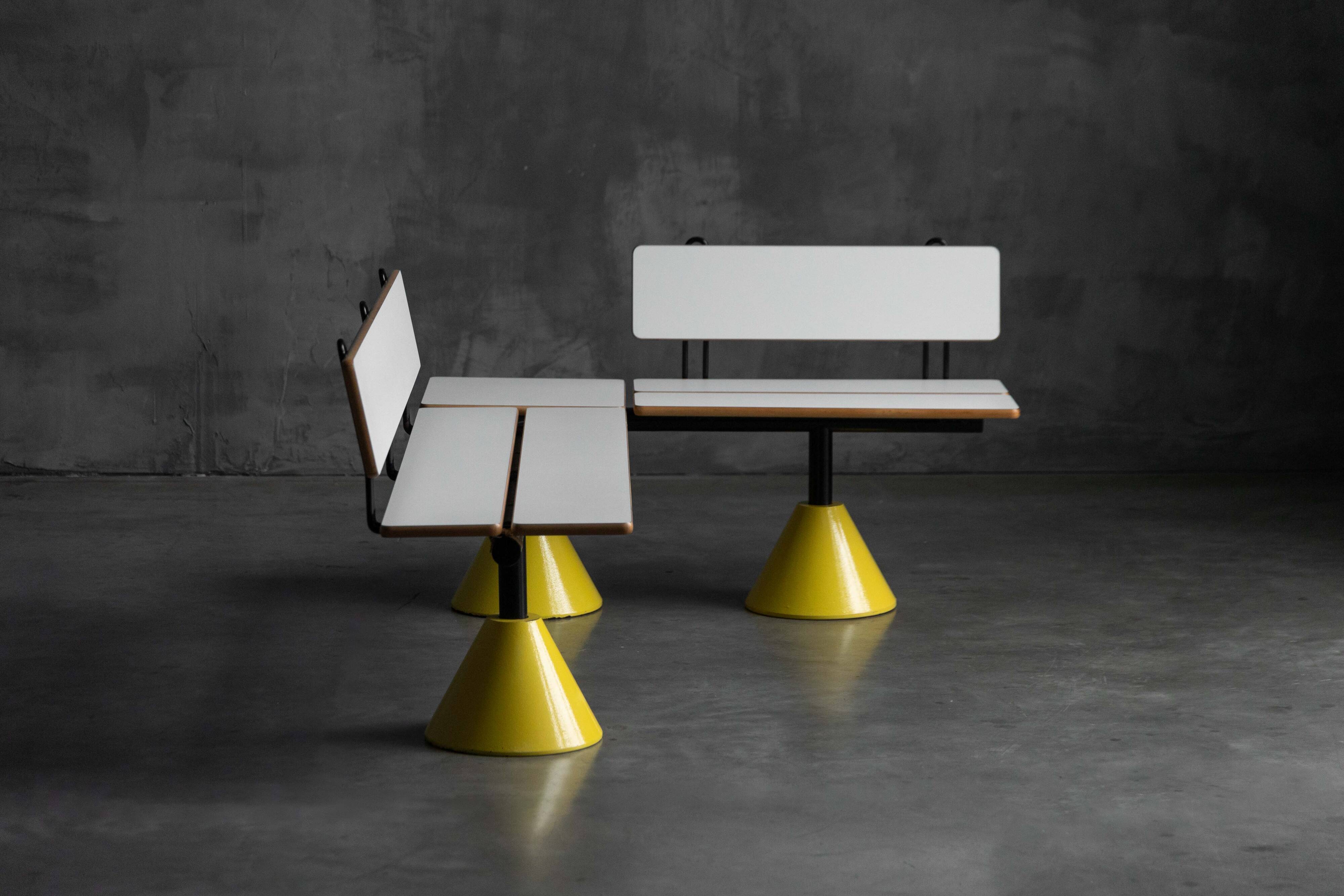 Modular postmodern seating system, Italy, 1980s