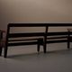 Large antique farmhouse bench in solid wood – Auvergne, around 1900