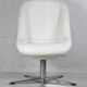 Armchair "Space Age", steel, fiberglass and imitation leather, France, circa 1970