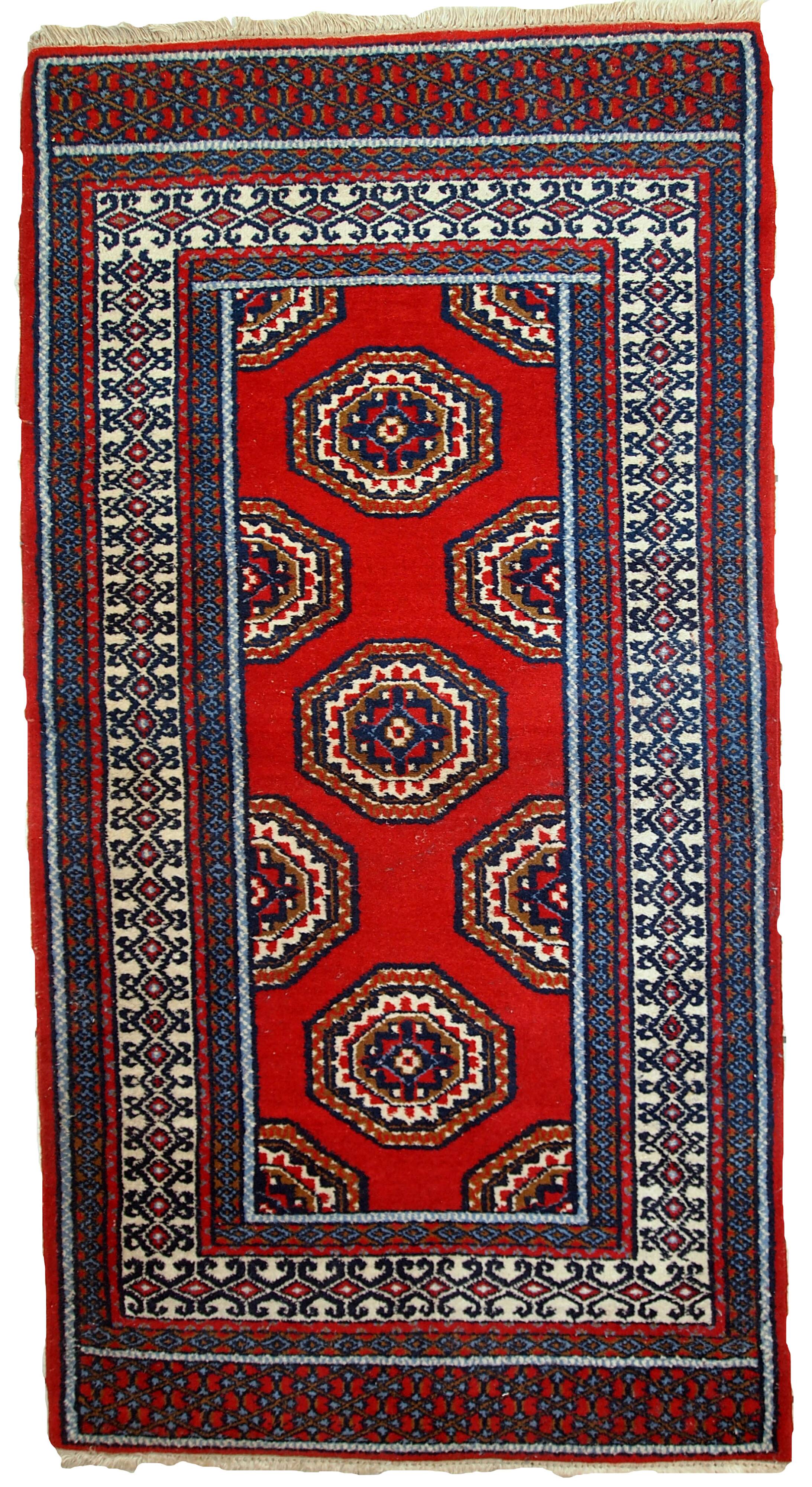 Tapis Vintage Indo-Mahal, Années 1970, Élégance et Artisanat