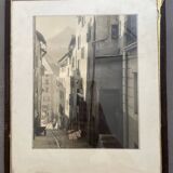 Old silver photograph Briançon 1950