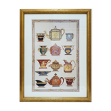 Framed lithograph