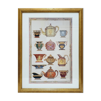 Framed lithograph