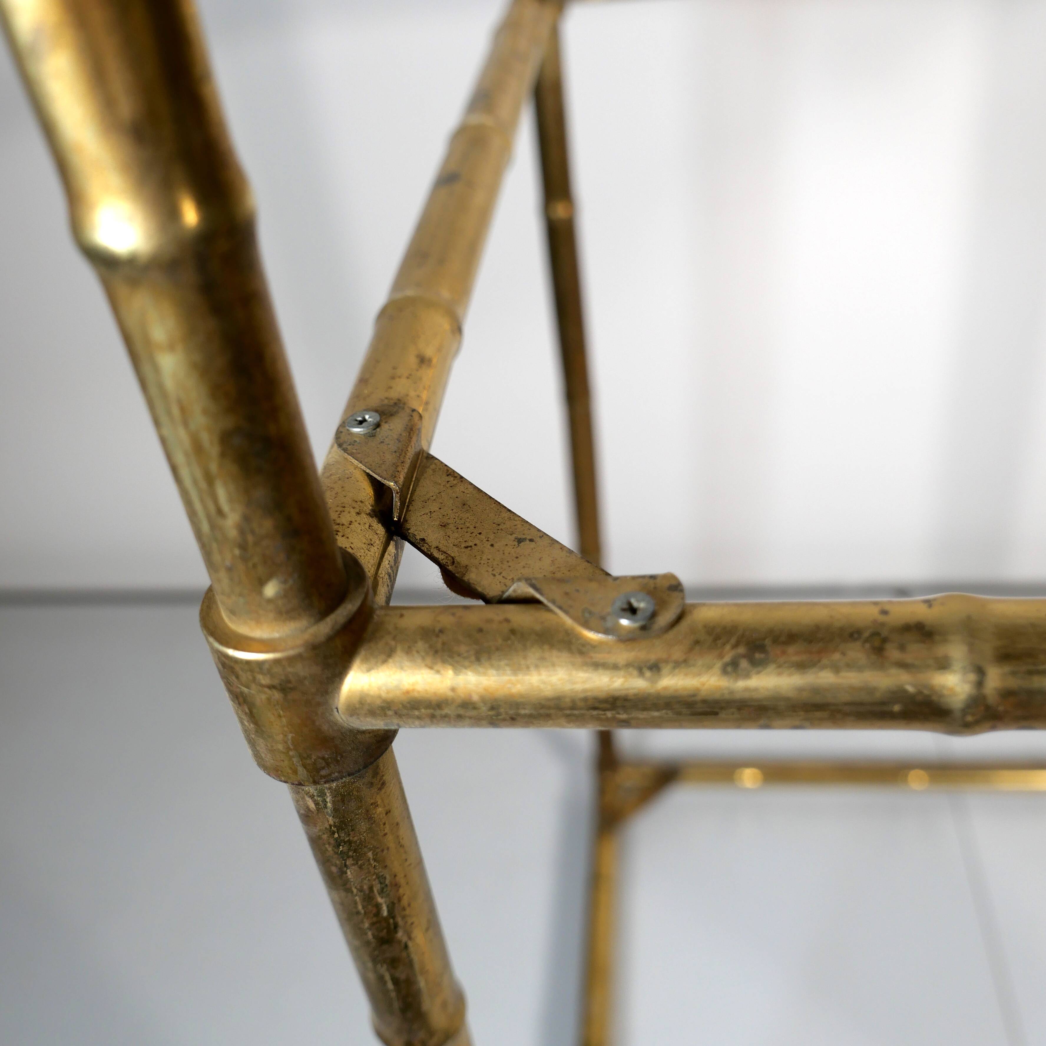 gilded brass side table