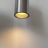 Pair of vintage wall lights, brushed metal, Bur Leucthen Germany 1970