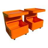 Pair of vintage bedside tables