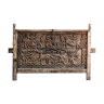 Ancien coffre de l'Himachal en bois massif sculpté