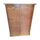 Meuble classeur de notaire à rideaux chêne