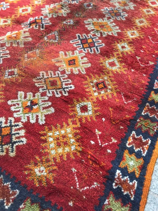 Berber tribal moroccan former carpet 150 x 300 cm