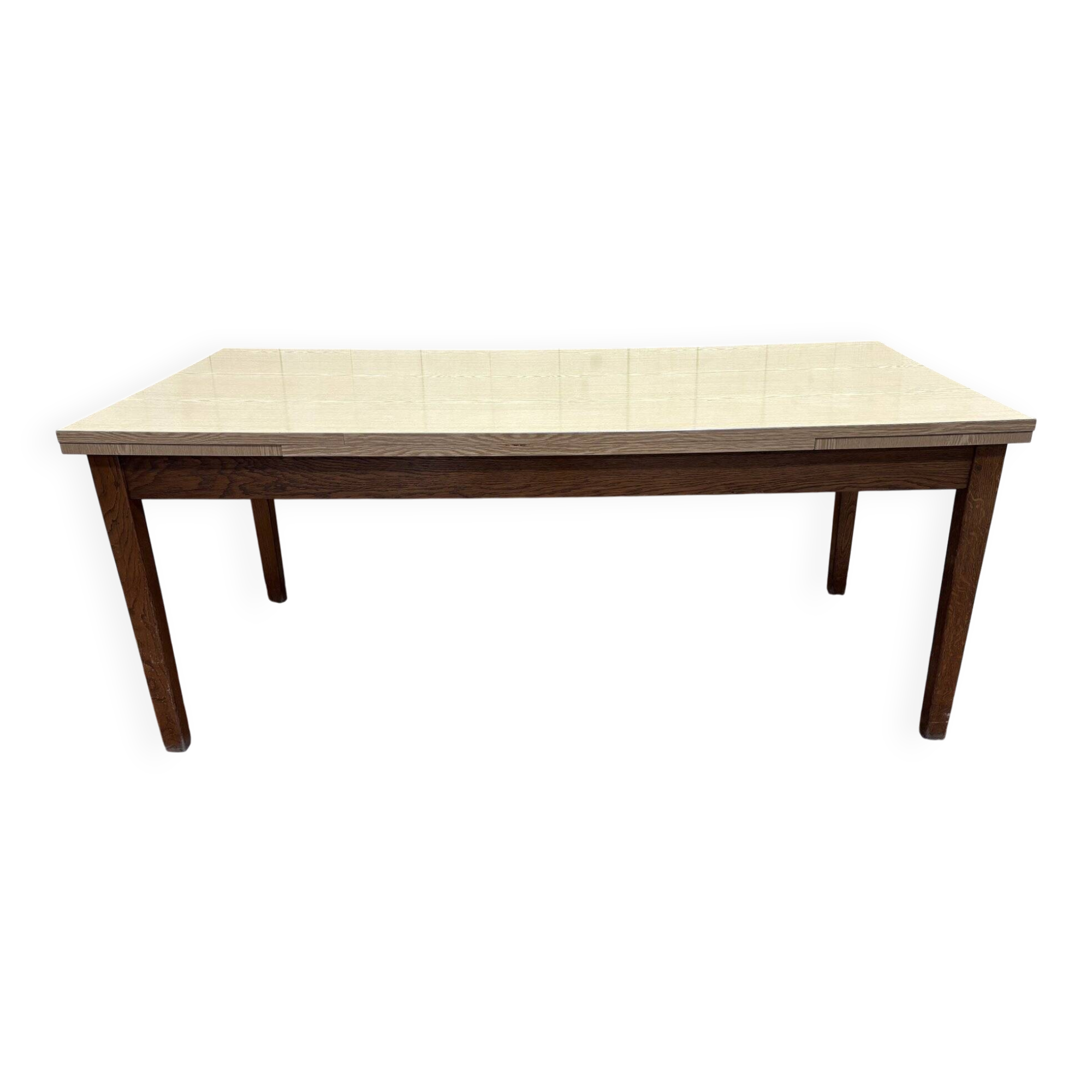 Oak and Formica dining table