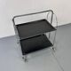 Mid-century Bauhaus Dinett foldable serving trolley from Bremshey Solingen, 1960s