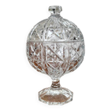 Cut glass candy dish or sugar bowl – Italy