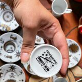 Set of 6 cups Piero Fornasetti Astronomici