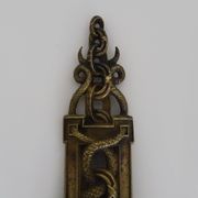 Paire de devanture de pharmacie, médecin, caducées médecine bronze. Début XXème