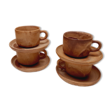 Lot 4 sandstone cups