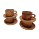 Lot 4 sandstone cups