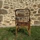 Fauteuil rotin vintage