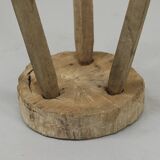 Old Antique Wabi Sabi Primitive pine stool